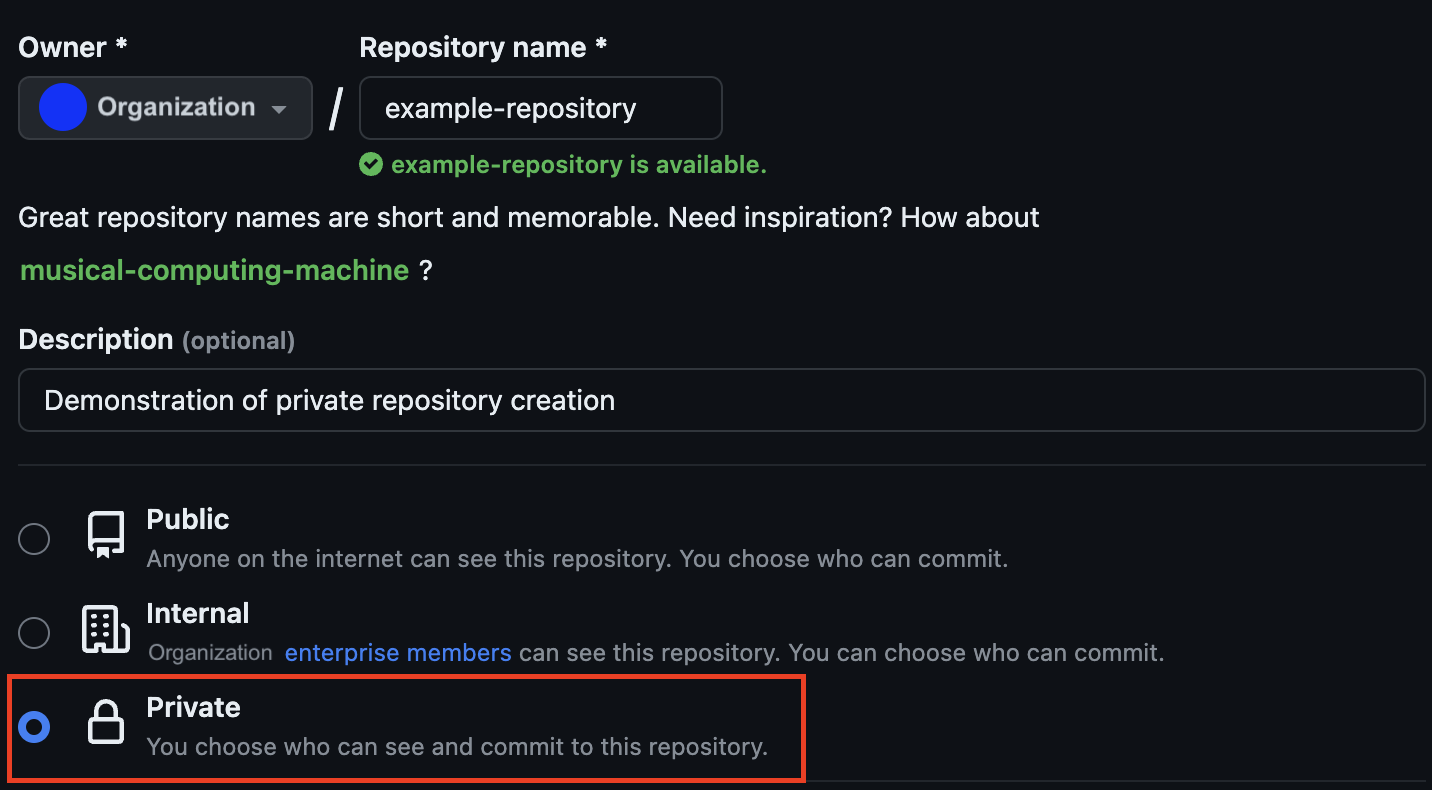 Repository Creation